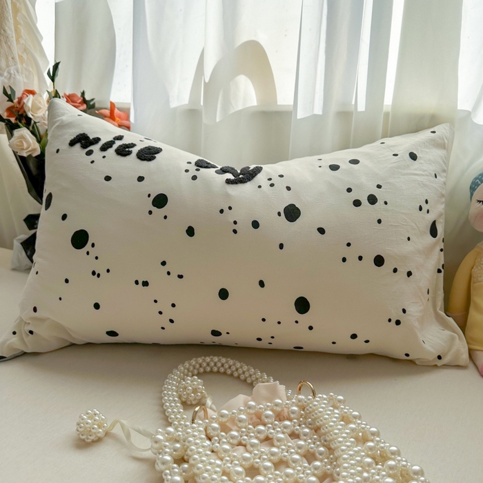 91家纺网 家纺一手货源 找家纺 （总）百寐 2025年学生季宿舍枕套毛巾绣非纯棉枕芯保护防尘套48*74cm