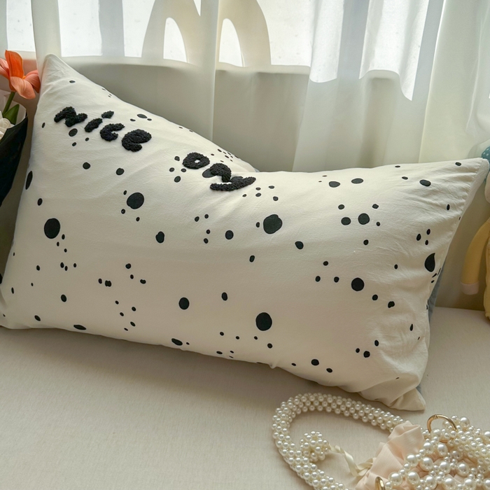 91家纺网 家纺一手货源 找家纺 （总）百寐 2025年学生季宿舍枕套毛巾绣非纯棉枕芯保护防尘套48*74cm