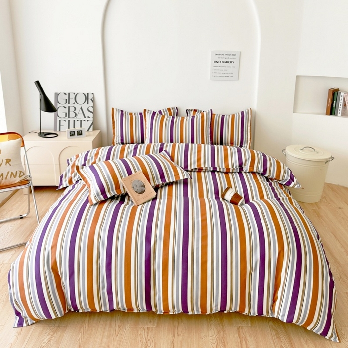 91家纺网 家纺一手货源 找家纺 （总）简冠 2025新款直播热款北欧风亲肤植物羊绒磨毛四件套 