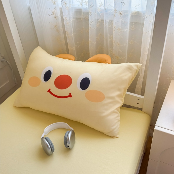 91家纺网 家纺一手货源 找家纺 海岛哥哥 2025新款开学季亲肤舒适超柔云朵棉四件套-学生款大耳朵系列 大耳朵-芝士小熊