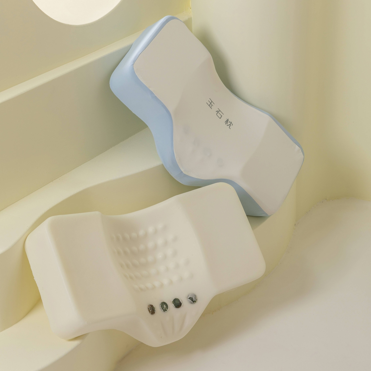 91家纺网 家纺一手货源 找家纺 （总）枕芯真意 2025新款记忆棉玉石磁疗护颈枕枕头枕芯