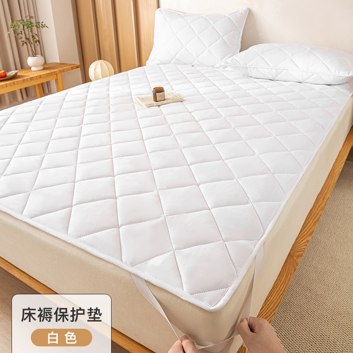 91家纺网 家纺一手货源 找家纺 （总）憨豆家纺 2025新款水洗棉磨毛夹棉床笠四季床垫褥子床护垫薄款学生宿舍榻榻米垫被跨境加棉保护垫