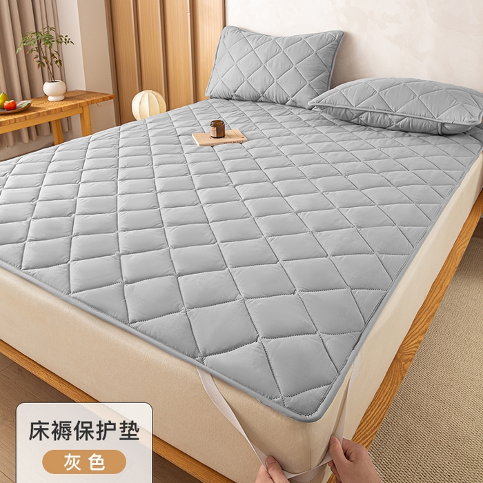 91家纺网 家纺一手货源 找家纺 （总）憨豆家纺 2025新款水洗棉磨毛夹棉床笠四季床垫褥子床护垫薄款学生宿舍榻榻米垫被跨境加棉保护垫