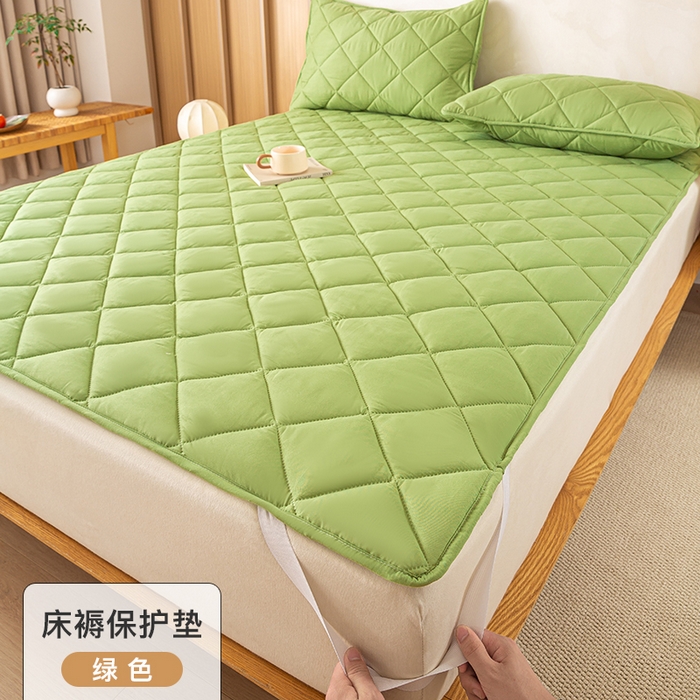 91家纺网 家纺一手货源 找家纺 （总）憨豆家纺 2025新款水洗棉磨毛夹棉床笠四季床垫褥子床护垫薄款学生宿舍榻榻米垫被跨境加棉保护垫