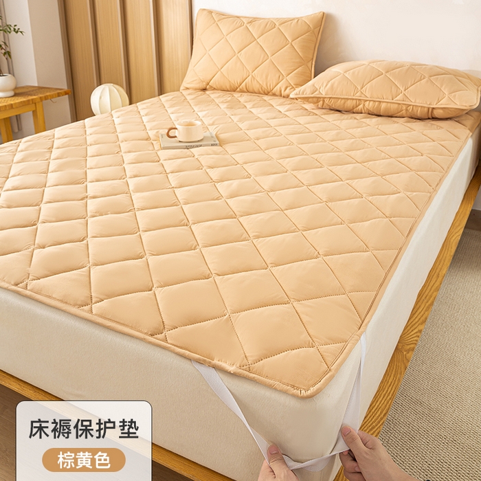 91家纺网 家纺一手货源 找家纺 （总）憨豆家纺 2025新款水洗棉磨毛夹棉床笠四季床垫褥子床护垫薄款学生宿舍榻榻米垫被跨境加棉保护垫