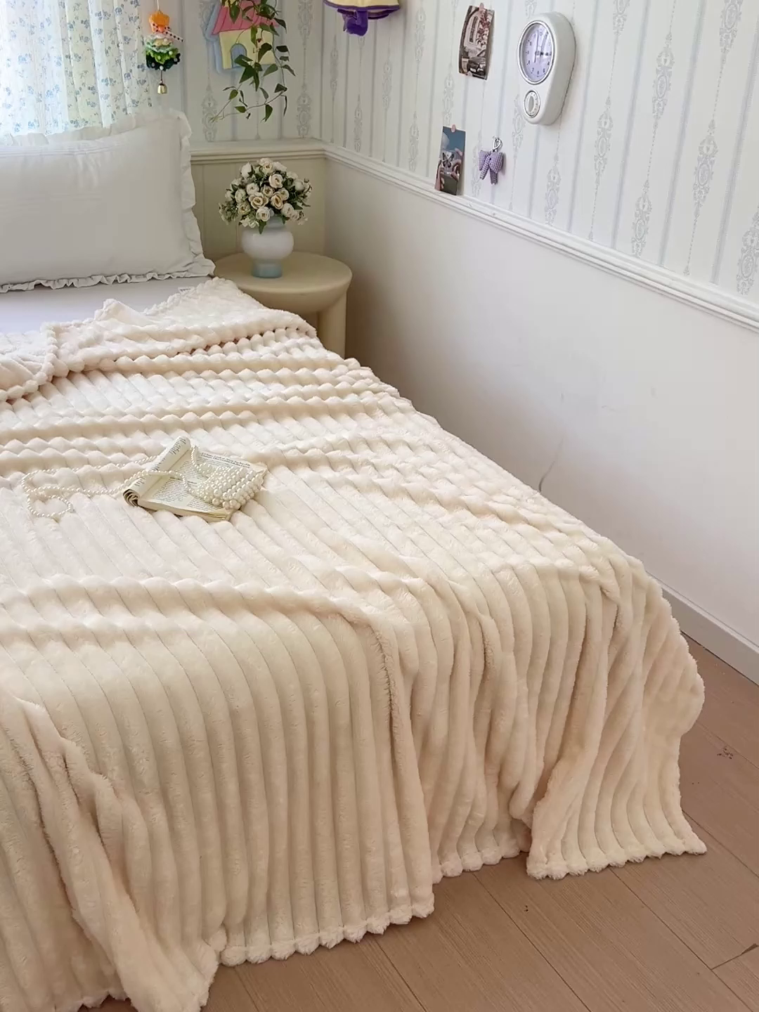 91家纺网 家纺一手货源 找家纺 （总）耀悦家纺 2025新款高克重双面兔兔绒毛毯-柔梦系列一件代发外贸