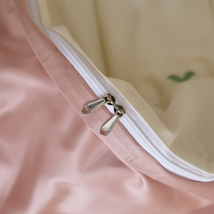 91家纺网 家纺一手货源 找家纺 （总）618家纺 2025新款全棉60S100支纯棉长绒棉四件套-樱桃