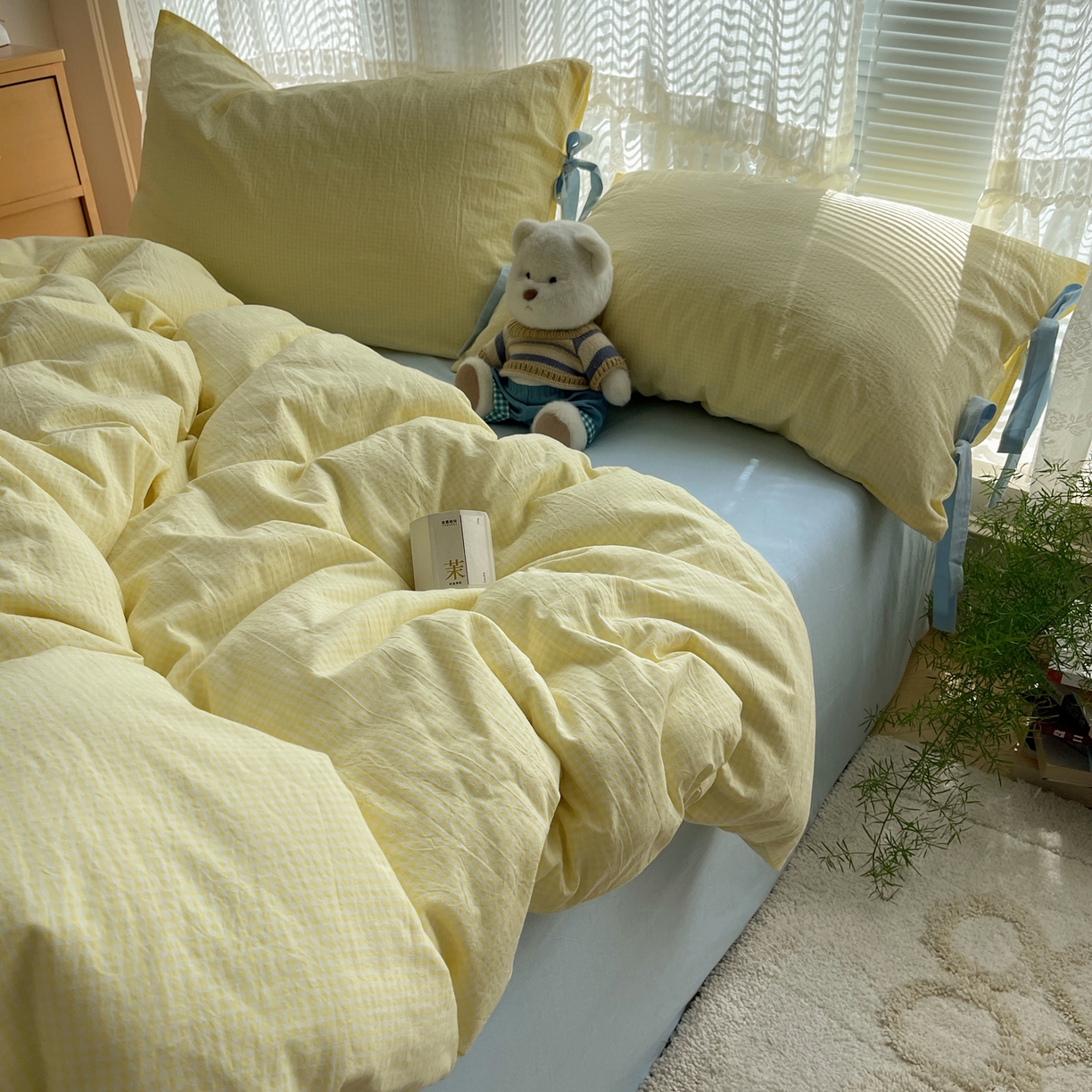 91家纺网 家纺一手货源 找家纺 （总）繁花家居 2025新款超软少女手札系列学生季三件套四件套