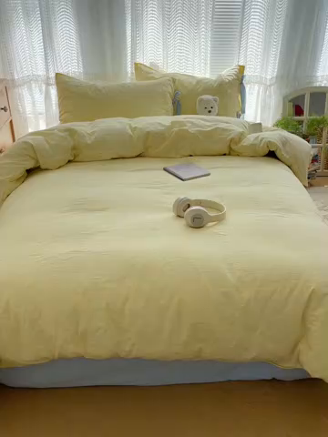 91家纺网 家纺一手货源 找家纺 （总）繁花家居 2025新款超软少女手札系列学生季三件套四件套