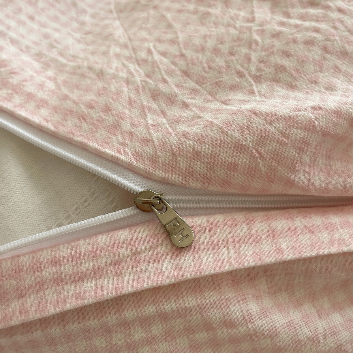 91家纺网 家纺一手货源 找家纺 繁花家居 2025新款超软少女手札系列学生季三件套四件套 少女-粉格+海盐蓝