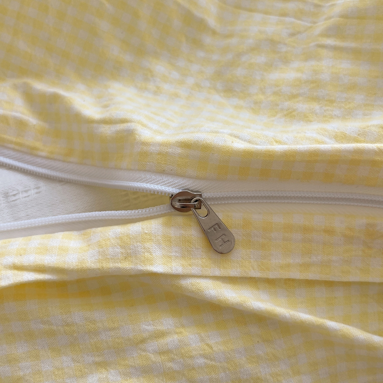 91家纺网 家纺一手货源 找家纺 繁花家居 2025新款超软少女手札系列学生季三件套四件套 少女-黄格+海盐蓝