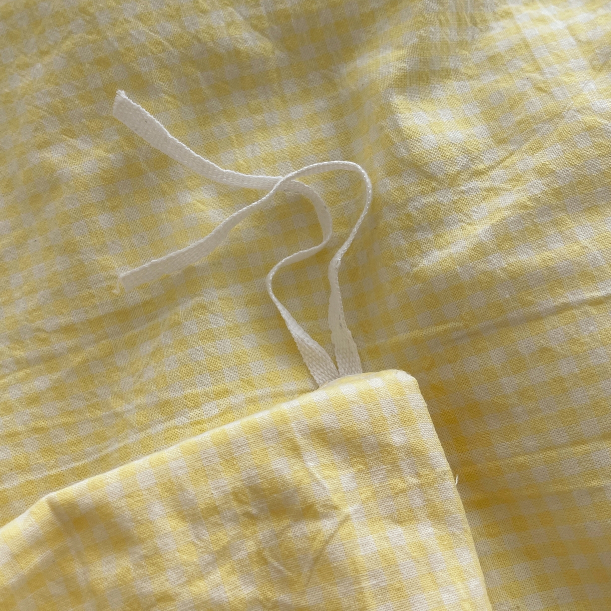 91家纺网 家纺一手货源 找家纺 繁花家居 2025新款超软少女手札系列学生季三件套四件套 少女-黄格+海盐蓝