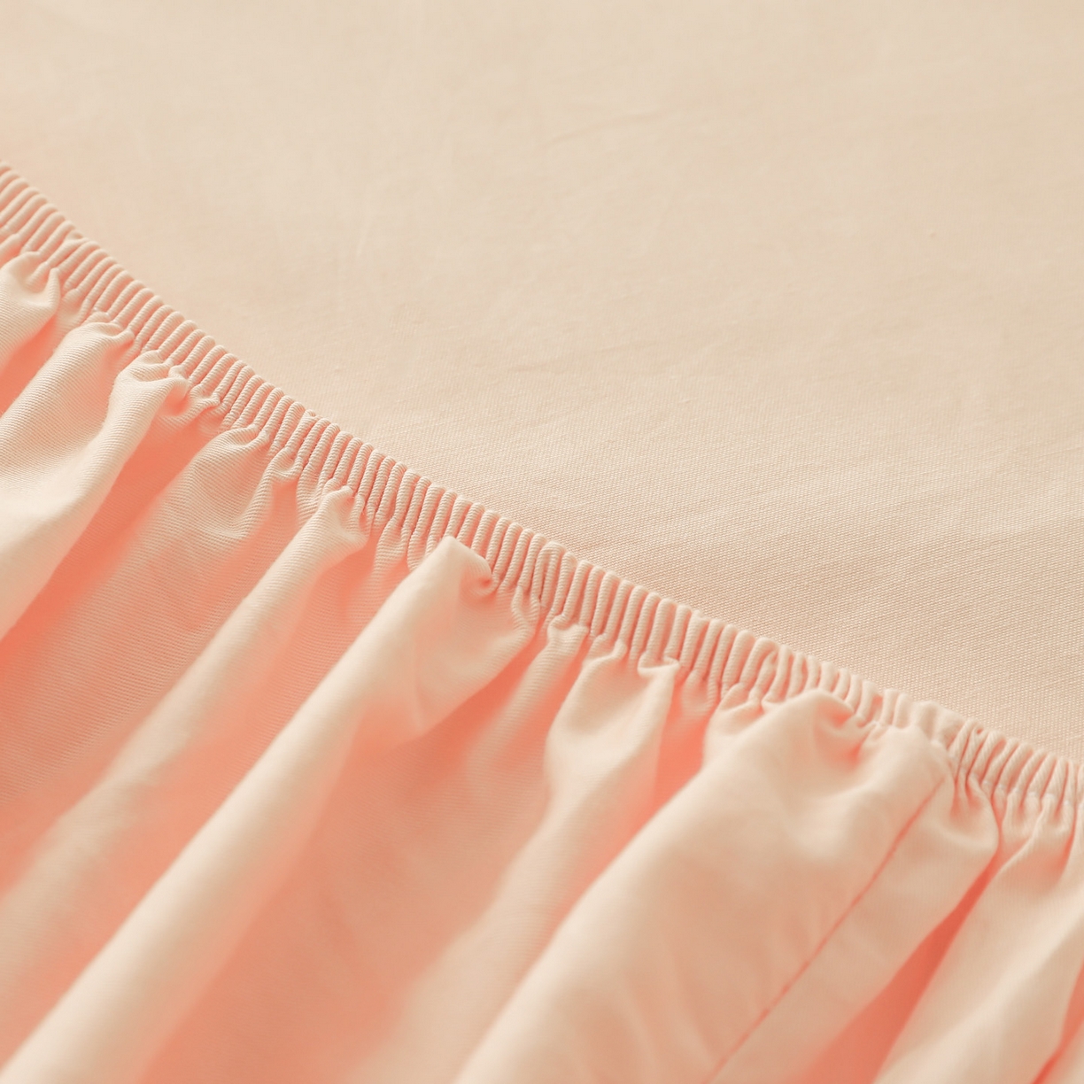 91家纺网 家纺一手货源 找家纺 眠博士 2025新款轻奢简约40s全棉纯棉纯色单床笠 床笠单件 床笠-橘色