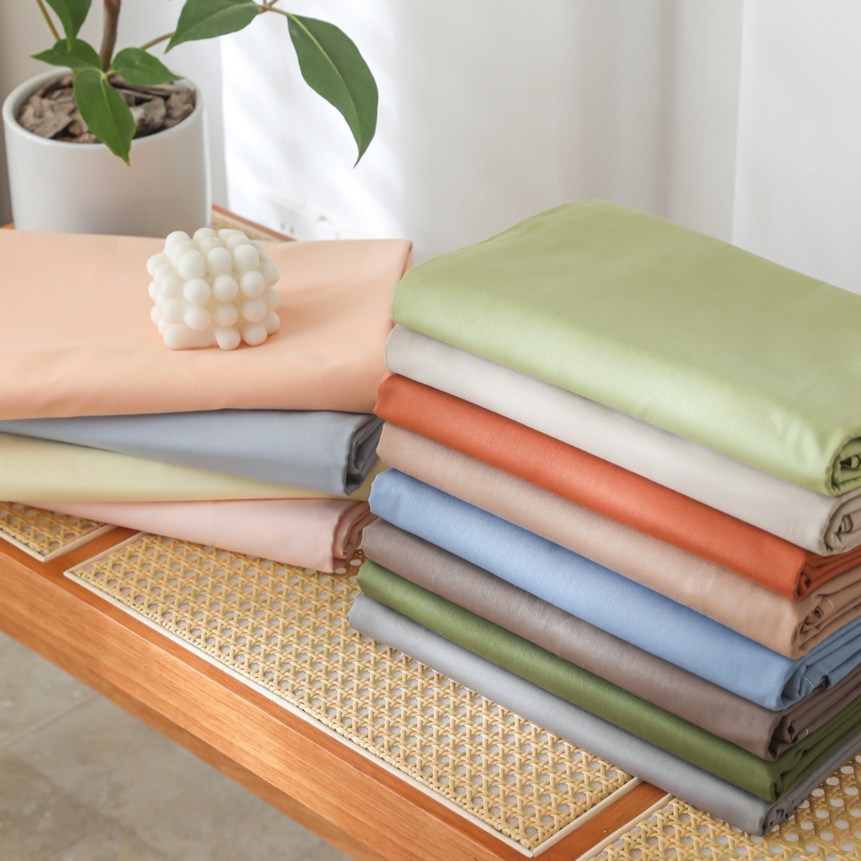 91家纺网 家纺一手货源 找家纺 （总）眠博士 2025新款轻奢简约40s全棉纯棉纯色单床单 床单单件