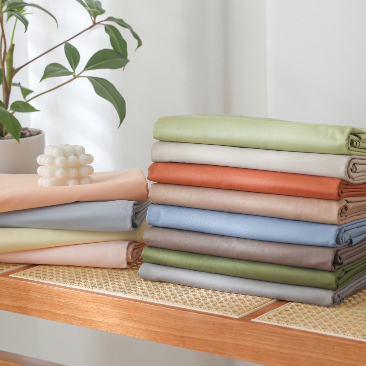 91家纺网 家纺一手货源 找家纺 眠博士 2025新款轻奢简约40s全棉纯棉纯色单床单 床单单件 组合图仅供展示