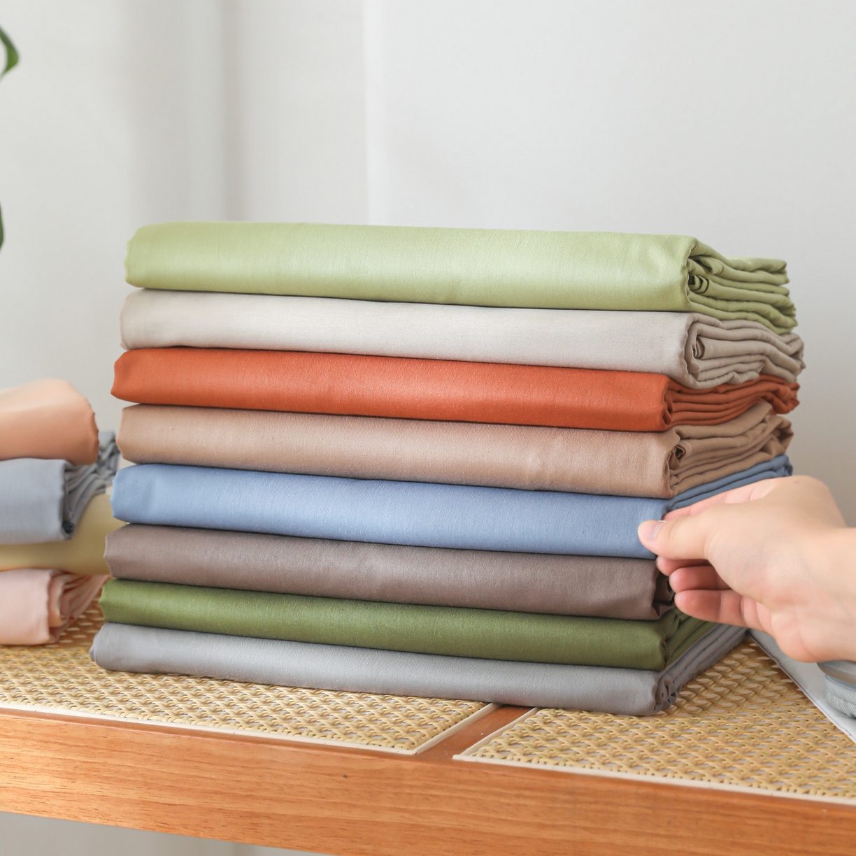 91家纺网 家纺一手货源 找家纺 眠博士 2025新款轻奢简约40s全棉纯棉纯色单床单 床单单件 组合图仅供展示