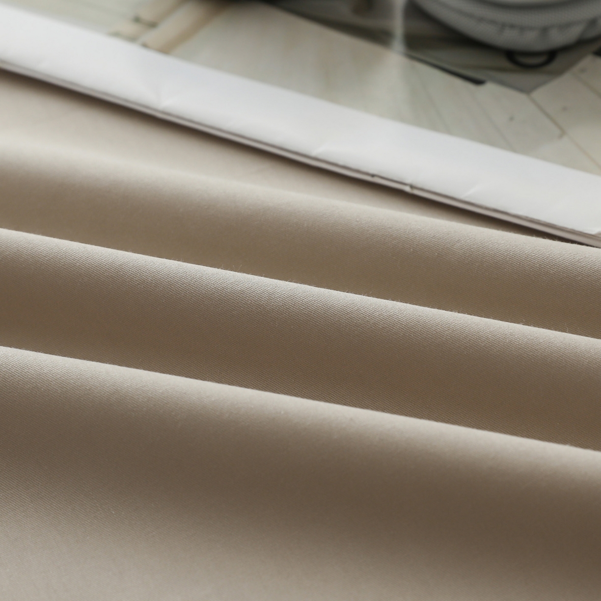 91家纺网 家纺一手货源 找家纺 眠博士 2025新款轻奢简约40s全棉纯棉纯色单床单 床单单件 40支床单-杏色