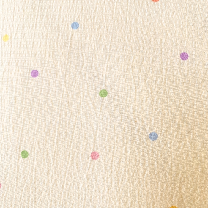 91家纺网 家纺一手货源 找家纺 仟网汇 2025新款云感皱皱纱双层纱棉花立体床垫 彩波点