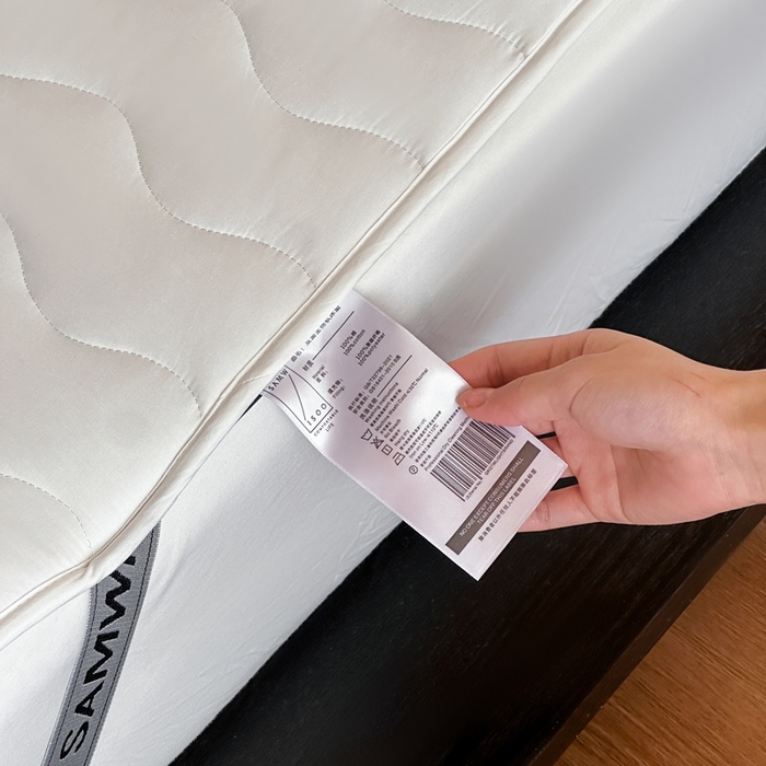 91家纺网 家纺一手货源 找家纺 三味舒屋 2025新款双面全棉软床垫-曼波 曼波白