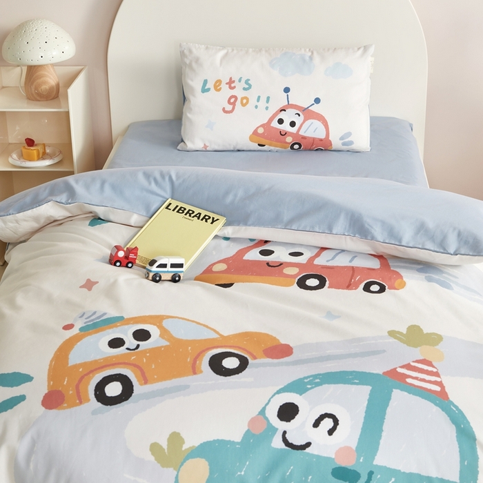 91家纺网 家纺一手货源 找家纺 （总）荷马之梦 2025新款童画系列—A类全棉40s数码印花原创大版卡通幼儿园套件