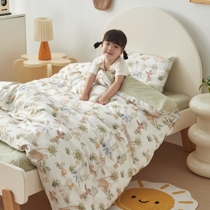 荷马之梦 2025新款梦境系列—全棉40s数码印花原创手绘小版儿童幼儿园套件 恐龙之家