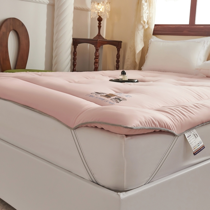 91家纺网 家纺一手货源 找家纺 林希 2025新款保暖软床垫床褥子榻榻米软床垫学生上下铺垫子（小暖垫系列） 粉色