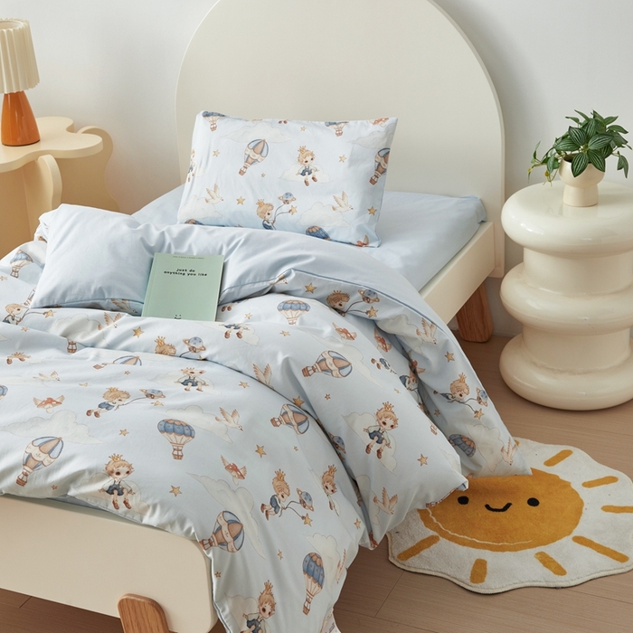 91家纺网 家纺一手货源 找家纺 荷马之梦 2025新款梦境系列—全棉40s数码印花原创手绘小版儿童幼儿园套件 小王子