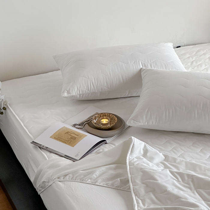 91家纺网 家纺一手货源 找家纺 （总）三味舒屋 2025新款防水全棉夹棉绗缝防水隔尿床笠-安缦