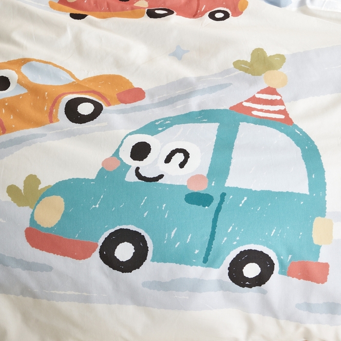 91家纺网 家纺一手货源 找家纺 （总）荷马之梦 2025新款童画系列—A类全棉40s数码印花原创大版卡通幼儿园套件