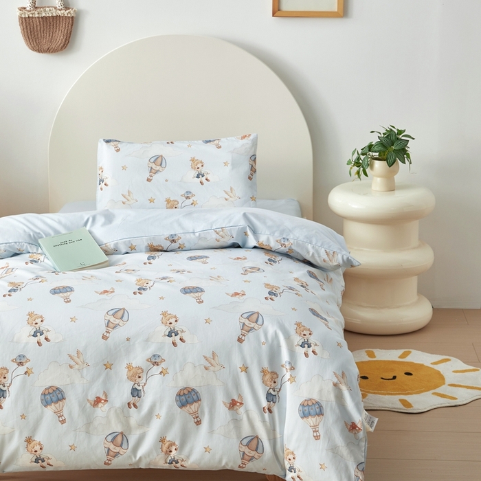 91家纺网 家纺一手货源 找家纺 荷马之梦 2025新款梦境系列—全棉40s数码印花原创手绘小版儿童幼儿园套件 小王子