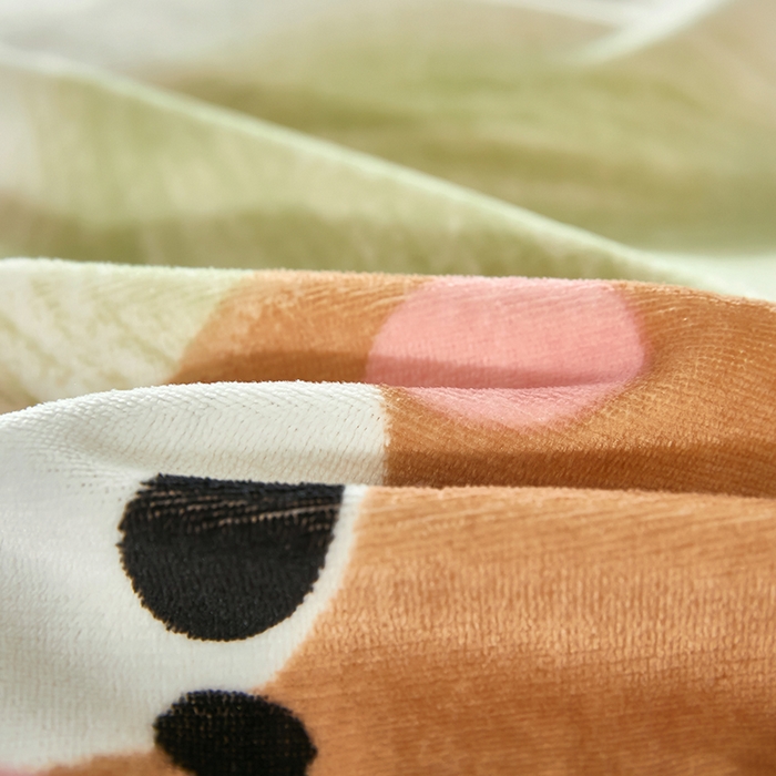 91家纺网 家纺一手货源 找家纺 栩裕 2025新款7斤重牛奶金貂绒印花牛奶绒四件套 可爱熊