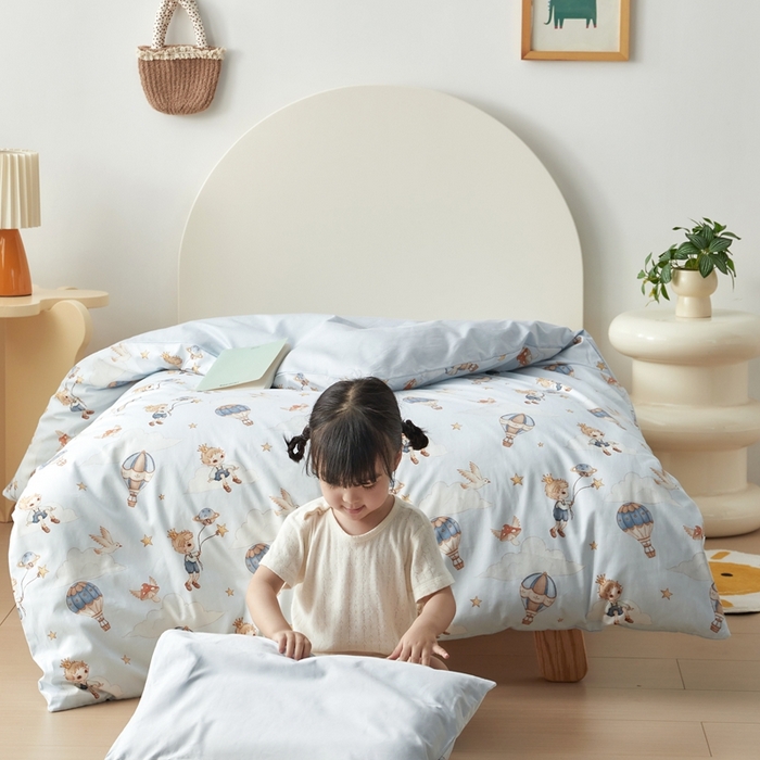 91家纺网 家纺一手货源 找家纺 荷马之梦 2025新款梦境系列—全棉40s数码印花原创手绘小版儿童幼儿园套件 小王子