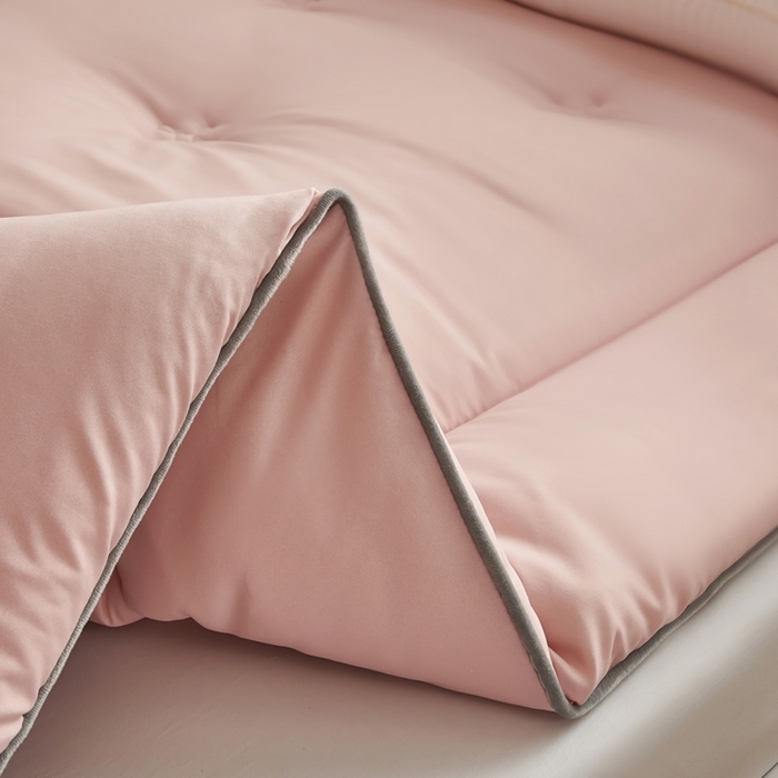 91家纺网 家纺一手货源 找家纺 林希 2025新款保暖软床垫床褥子榻榻米软床垫学生上下铺垫子（小暖垫系列） 粉色