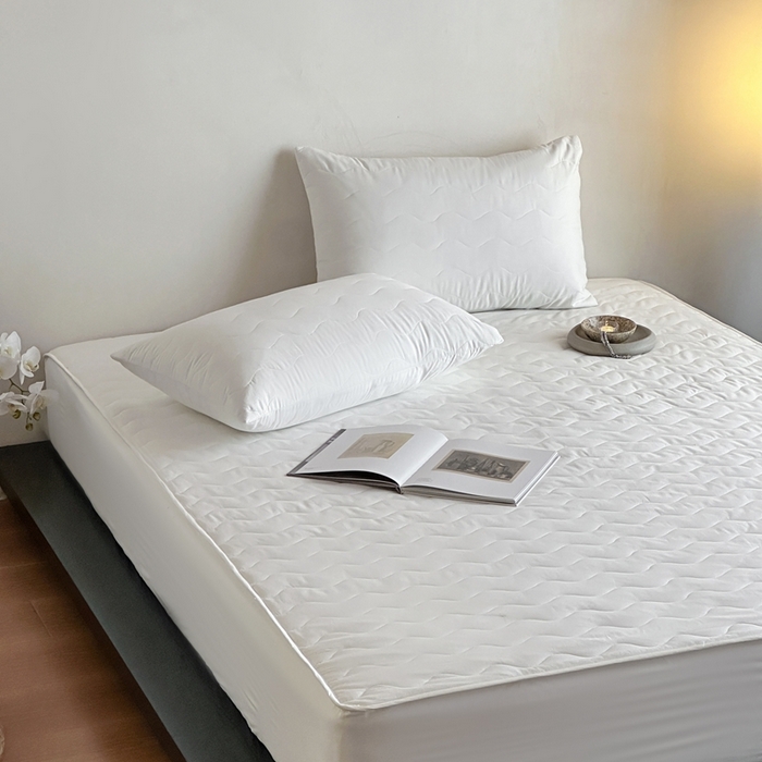 91家纺网 家纺一手货源 找家纺 （总）三味舒屋 2025新款防水全棉夹棉绗缝防水隔尿床笠-安缦