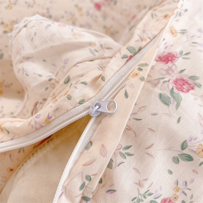 91家纺网 家纺一手货源 找家纺 2025新款韩版全棉公主风床裙单品 雾岛听风