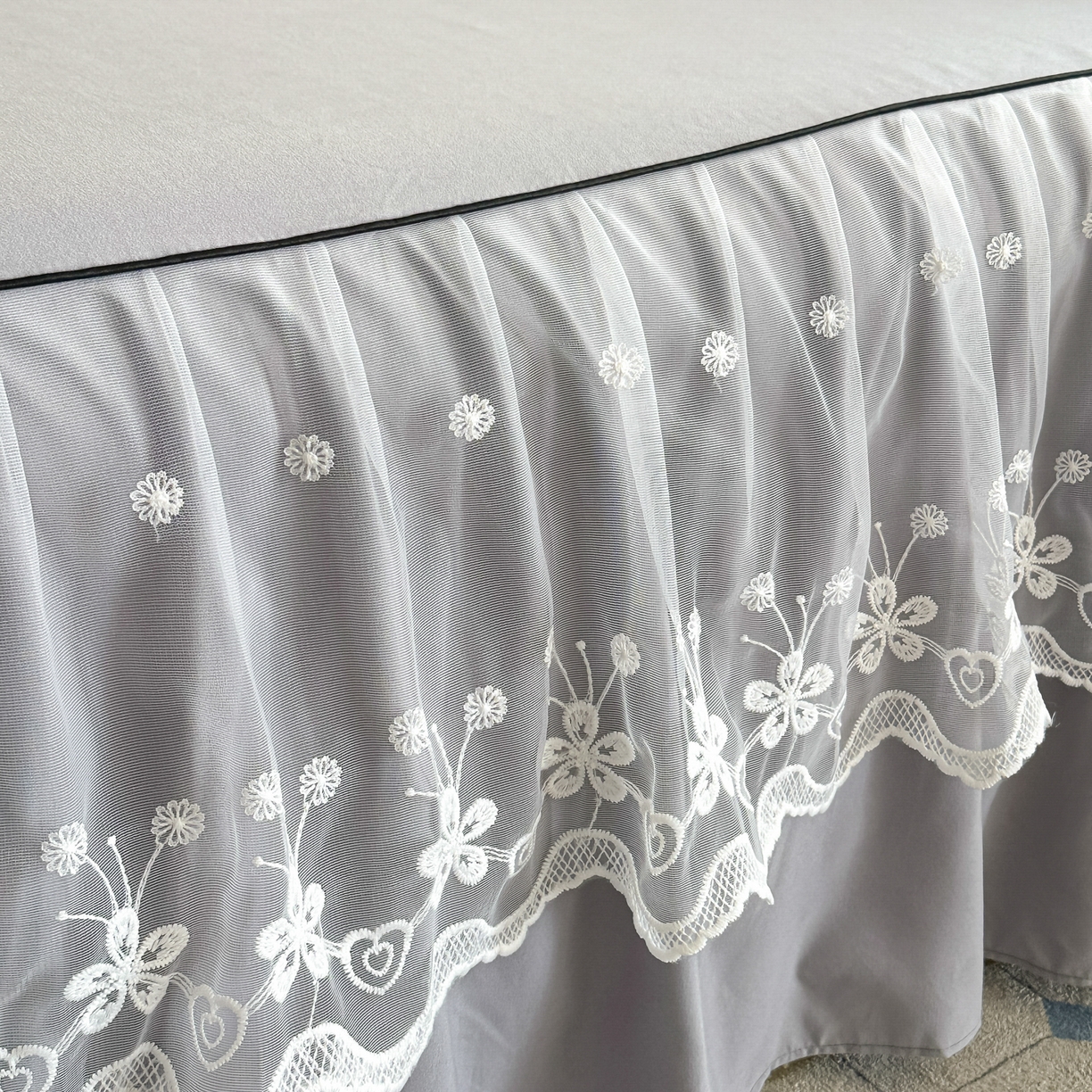 91家纺网 家纺一手货源 找家纺 柔享家（原芷澜家纺） 2025新款水洗棉磨毛系列四件套-恩格斯 豆沙+浅灰