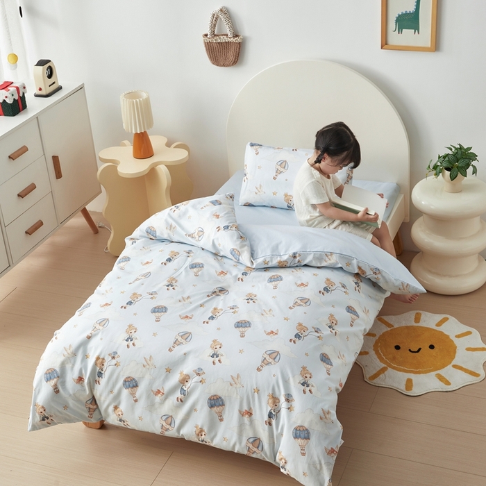 91家纺网 家纺一手货源 找家纺 荷马之梦 2025新款梦境系列—全棉40s数码印花原创手绘小版儿童幼儿园套件 小王子