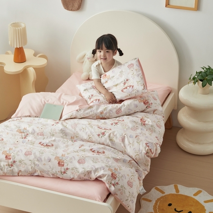 91家纺网 家纺一手货源 找家纺 （总）荷马之梦 2025新款梦境系列—全棉40s数码印花原创手绘小版儿童幼儿园套件