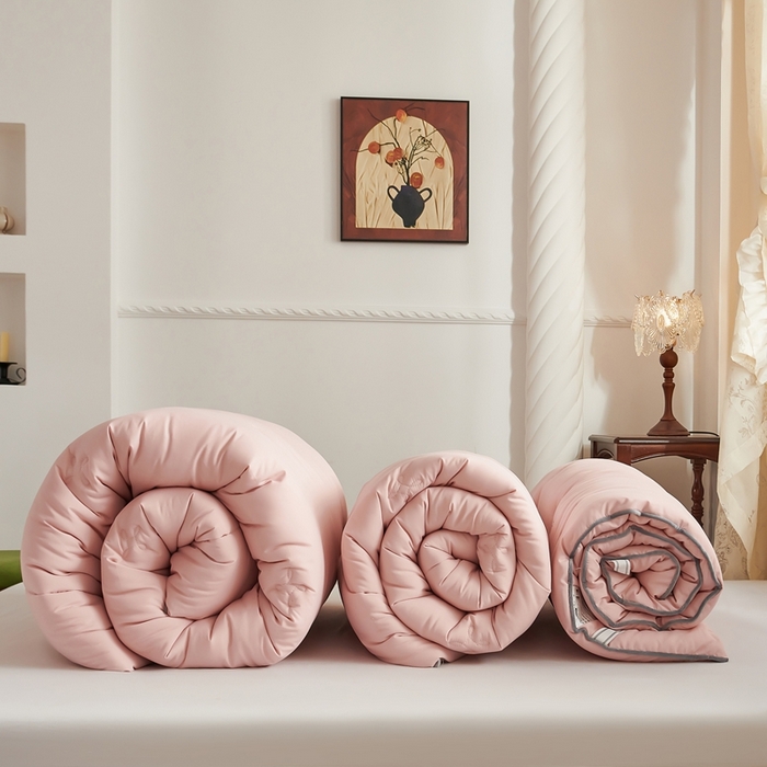 91家纺网 家纺一手货源 找家纺 林希 2025新款保暖软床垫床褥子榻榻米软床垫学生上下铺垫子（小暖垫系列） 粉色