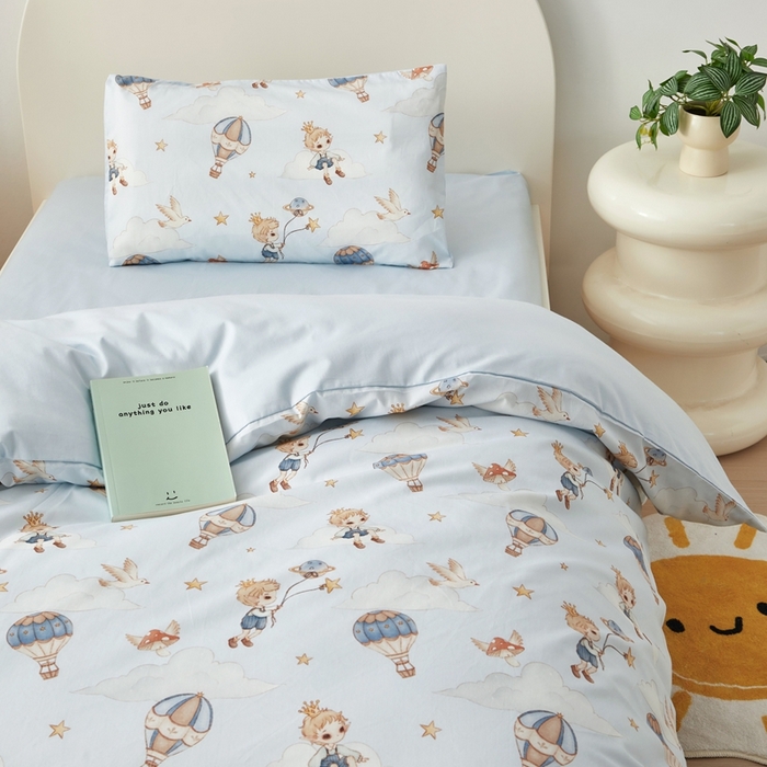 91家纺网 家纺一手货源 找家纺 荷马之梦 2025新款梦境系列—全棉40s数码印花原创手绘小版儿童幼儿园套件 小王子