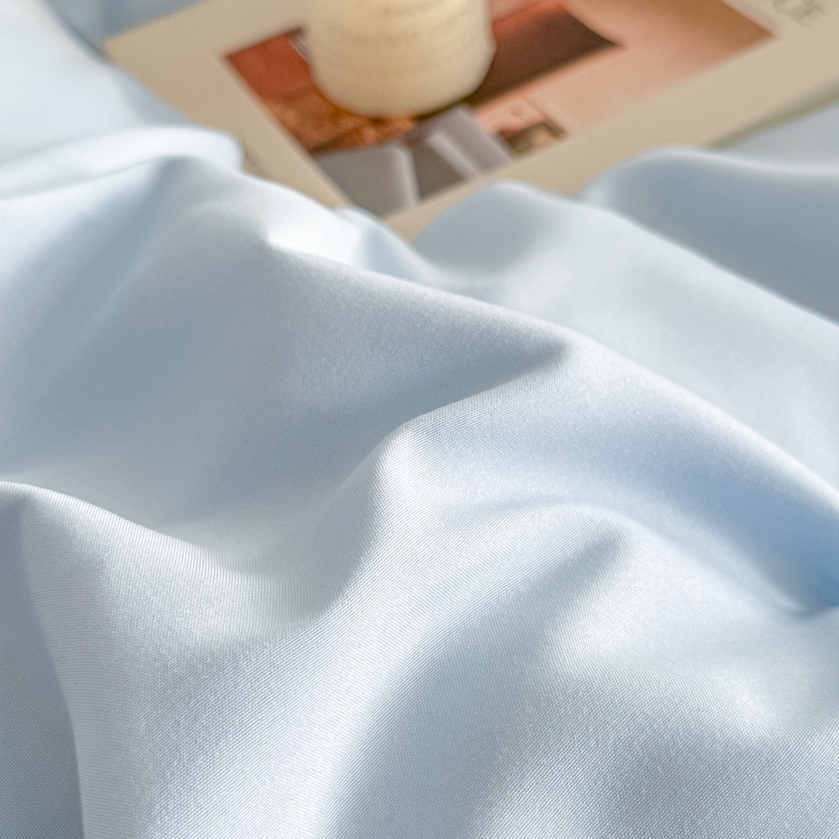 91家纺网 家纺一手货源 找家纺 柔享家（原芷澜家纺） 2025新款水洗棉磨毛系列四件套-恩格斯 天际蓝+宝石蓝