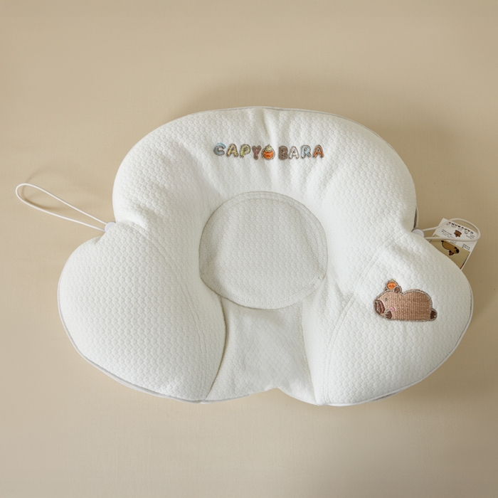 91家纺网 家纺一手货源 找家纺 昕科 2025新款A类母婴-卡皮巴拉软管婴童定型枕（送礼袋） 卡皮巴拉-软管婴儿定型枕30x50cm/只