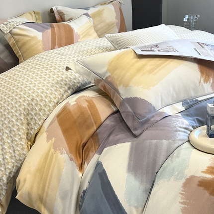 91家纺网 家纺一手货源 找家纺 （总）塞纳 2025新款铂金暖绒加厚磨毛四件套