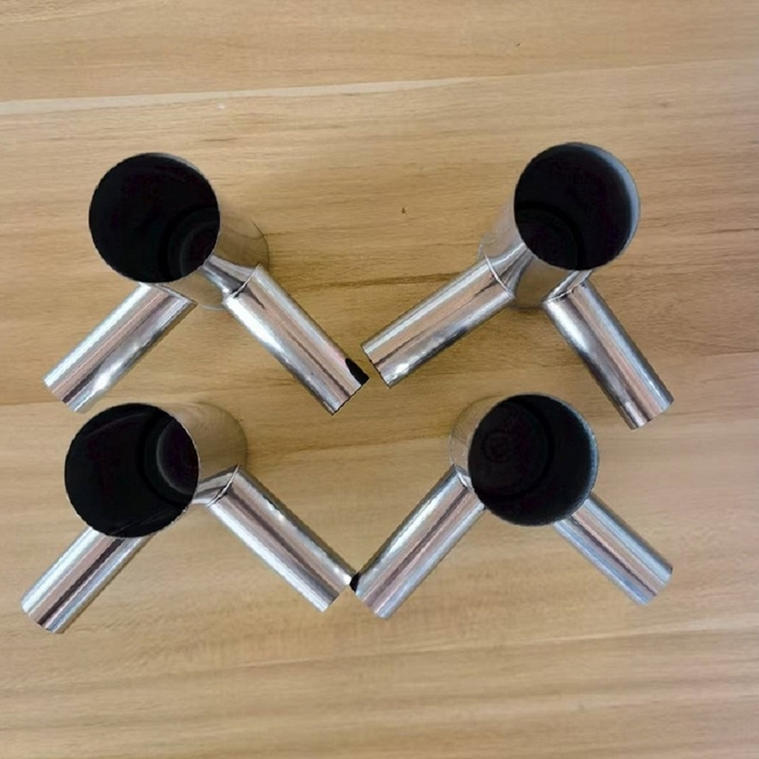 91家纺网 家纺一手货源 找家纺 胜权家纺 2025秋冬新款单开门落地宫廷蚊帐不锈钢螺纹接口支架加粗加厚 不锈钢三通