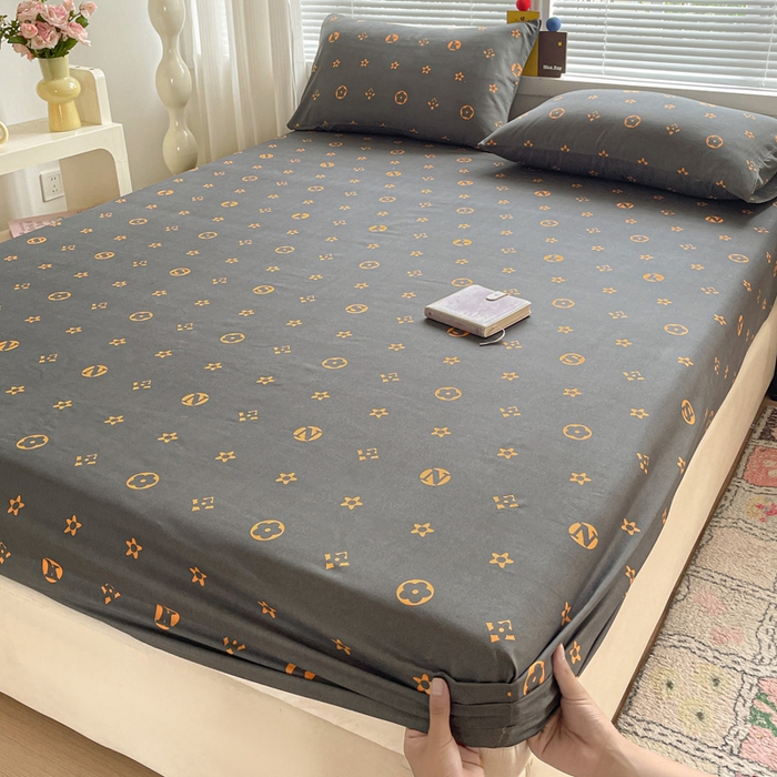 91家纺网 家纺一手货源 找家纺 （总）极梦家纺 2025新款磨毛植物羊绒印花单床笠三件套学生宿舍