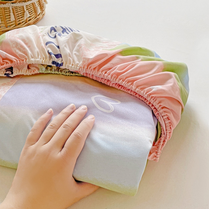 91家纺网 家纺一手货源 找家纺 （总）极梦家纺 2025新款磨毛植物羊绒印花单床笠三件套学生宿舍