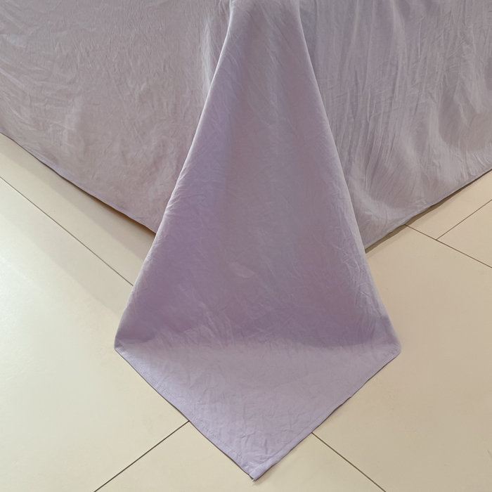 91家纺网 家纺一手货源 找家纺 凯洛奇 2025新款窗格纹泡泡纱阳离子四件套 窗格纹泡泡纱-梦幻紫（提供买家秀）