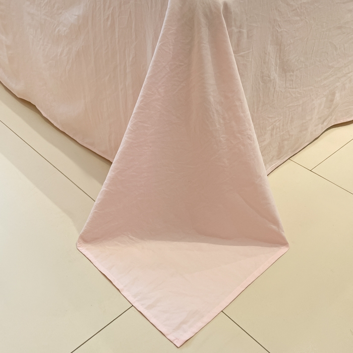 91家纺网 家纺一手货源 找家纺 凯洛奇 2025新款窗格纹泡泡纱阳离子四件套（提供买家秀） 窗格纹泡泡纱-蜜桃粉