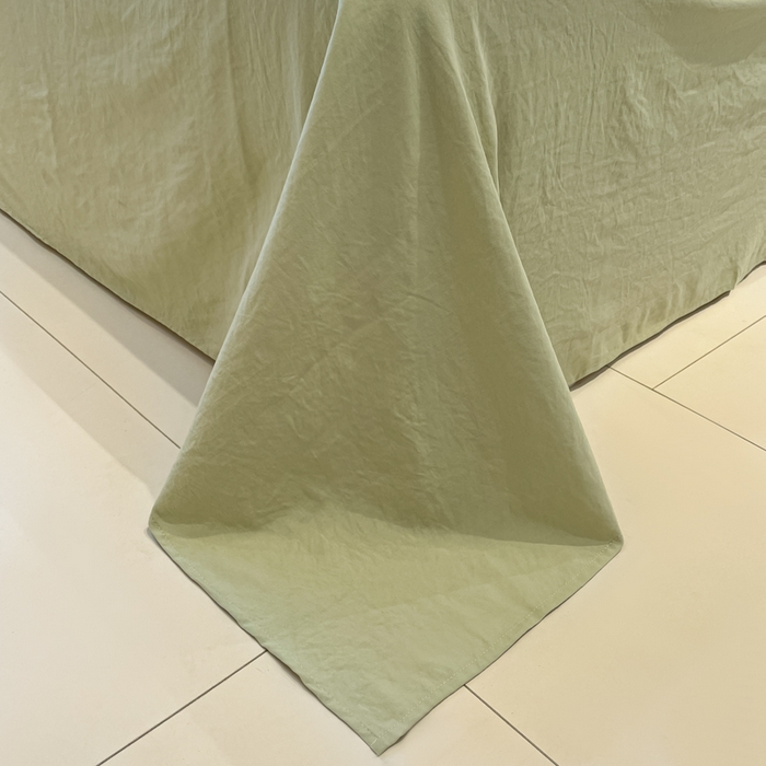 91家纺网 家纺一手货源 找家纺 凯洛奇 2025新款窗格纹泡泡纱阳离子四件套（提供买家秀） 窗格纹泡泡纱-抹茶绿