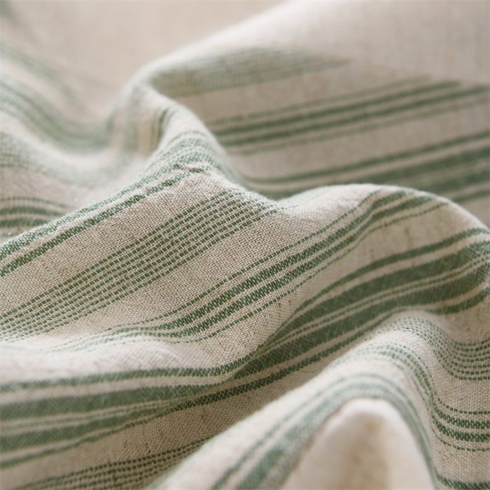 91家纺网 家纺一手货源 找家纺 织布人 2025新款荞麦枕棉麻韩式无印风元宝枕头全荞麦颈椎高枕硬枕芯 韩式无印风元宝枕-绿条纹 48x20x8cm/只